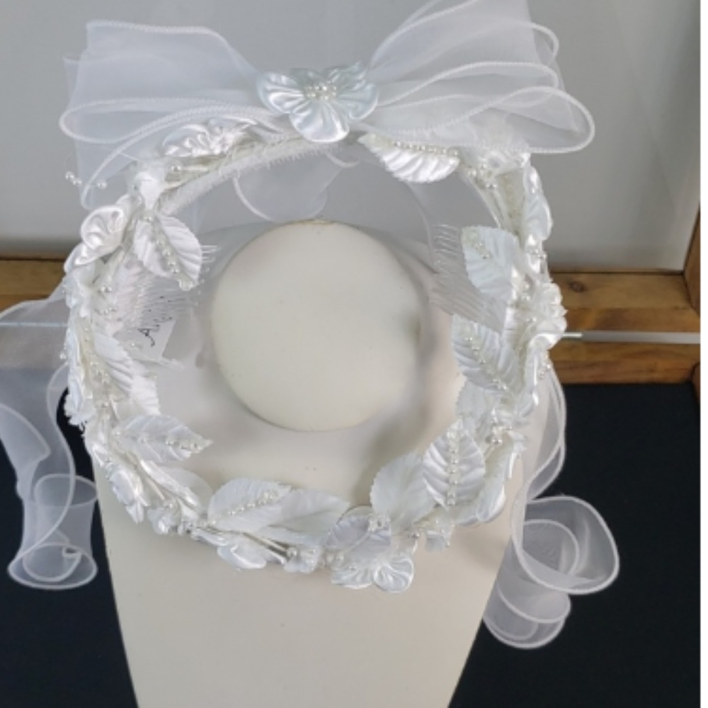 US ANGELS FLOWERGIRL/COMMUNION/BRIDESMAID VEIL V-3